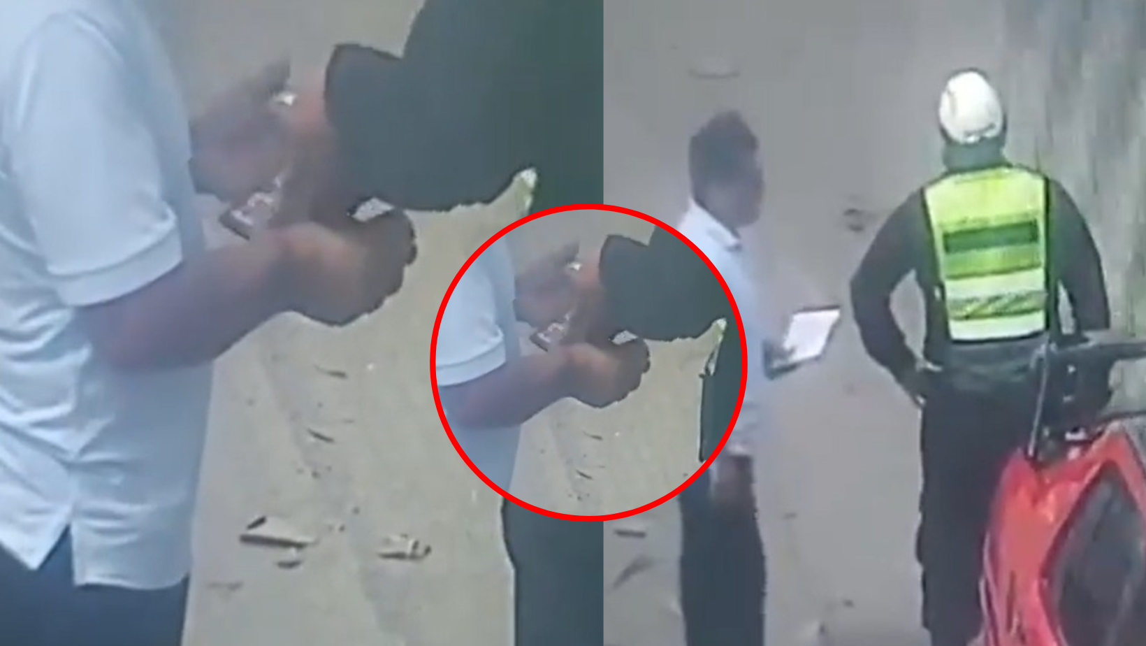 Moche: Captan a policía de tránsito recibiendo presunta coima en el cruce de Salaverry