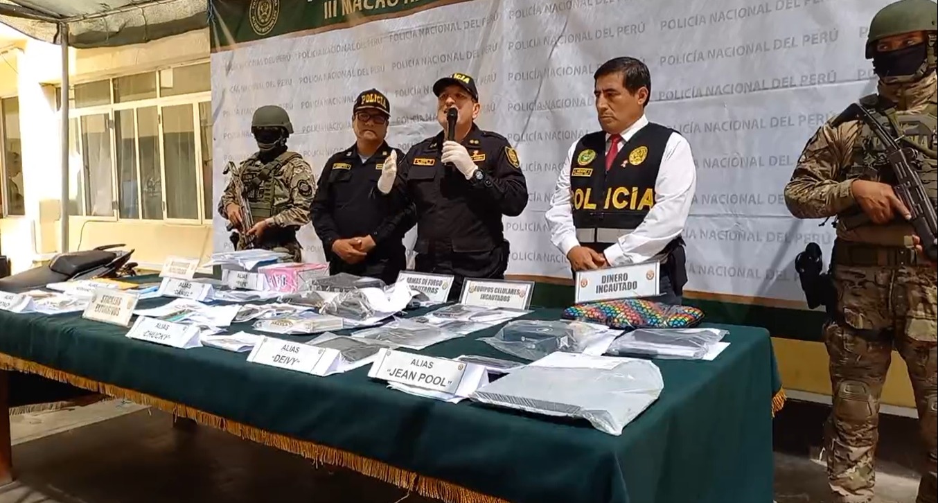 La Libertad: desarticulan organización criminal "Los malditos del Triunfo - Nueva Generación"