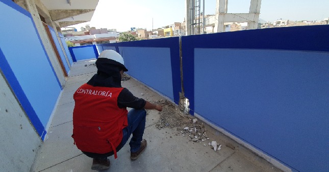 Contraloría alerta trabajos inconclusos en la I.E. ´María Negrón Ugarte´ de Trujillo
