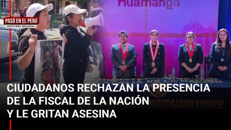 Pasó en el Perú | Ayacucho: Rechazan presencia de Patricia Benavides y le gritan «fiscal bamba»