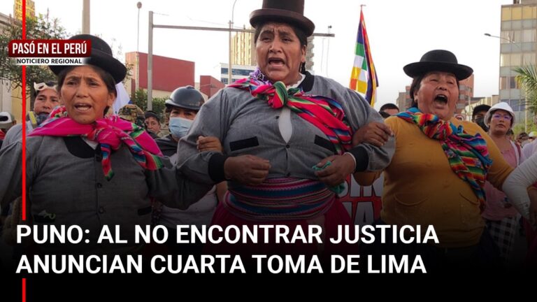 Pasó en el Perú | Puno anuncia cuarta Toma de Lima al no encontrar justicia por fallecidos