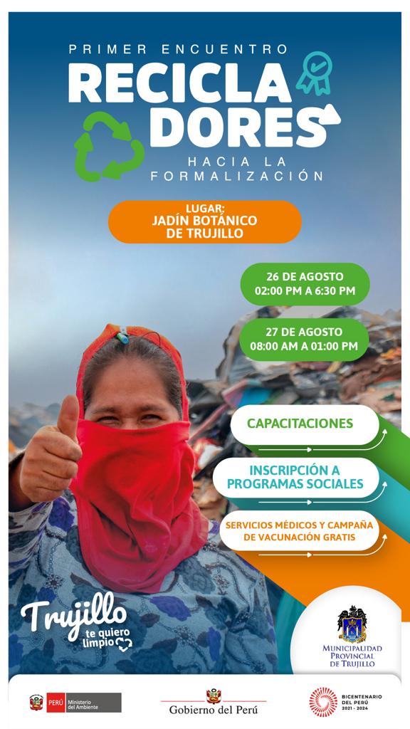 Trujillo: recicladores buscan formalización a través de reunión con autoridades
