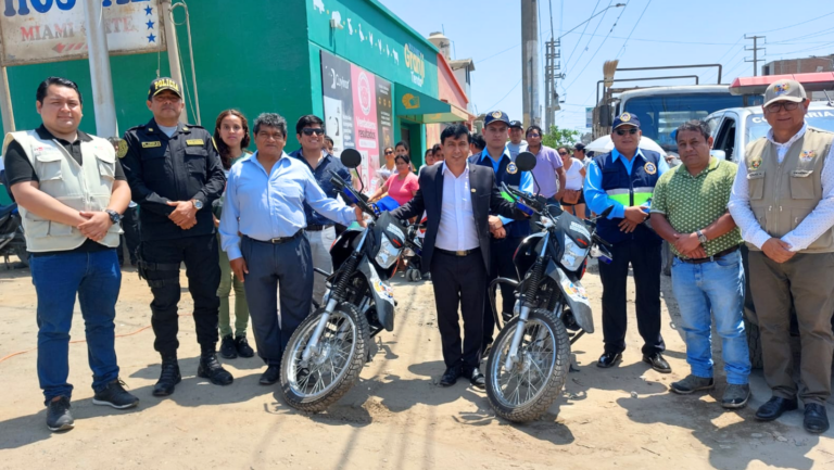 Huanchaco: El C.P. Villa del Mar cuenta con motocicletas y camionetas para fortalecer la seguridad ciudadana
