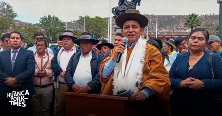 Alcalde de Huancayo inicia marcha de 15 días hacia Lima para exigir más presupuesto municipal