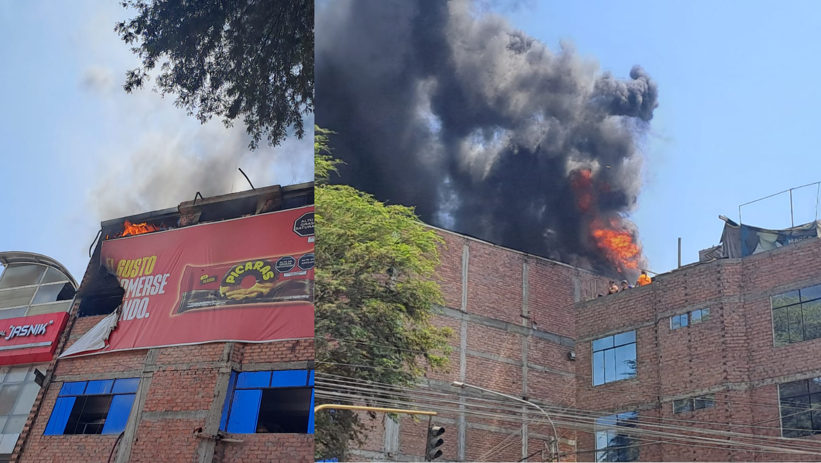 Trujillo: Nuevo incendio arrasa con edificio cerca de donde, hace menos de dos meses, el fuego consumió cinco inmuebles