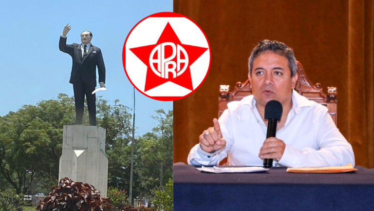 Trujillo: APRA exige disculpas a Arturo Fernández tras el pintado del monumento de Haya de la Torre en el óvalo Mansiche