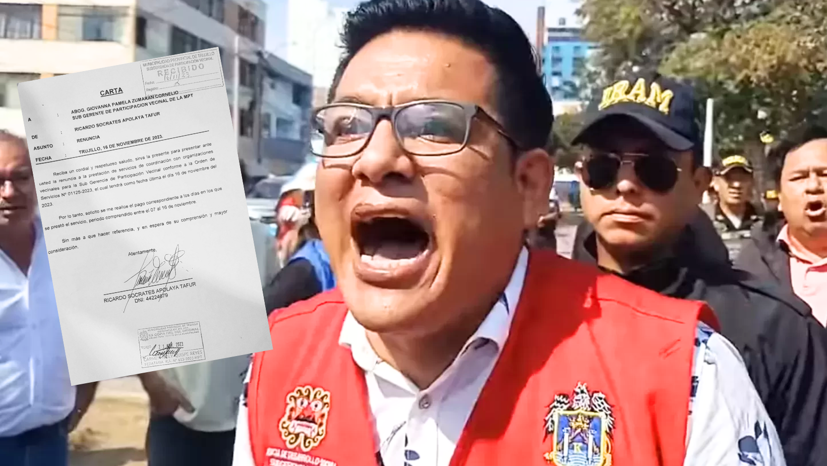 Trujillo: Renuncia el polémico locador de la MPT, Ricardo Apolaya Tafur