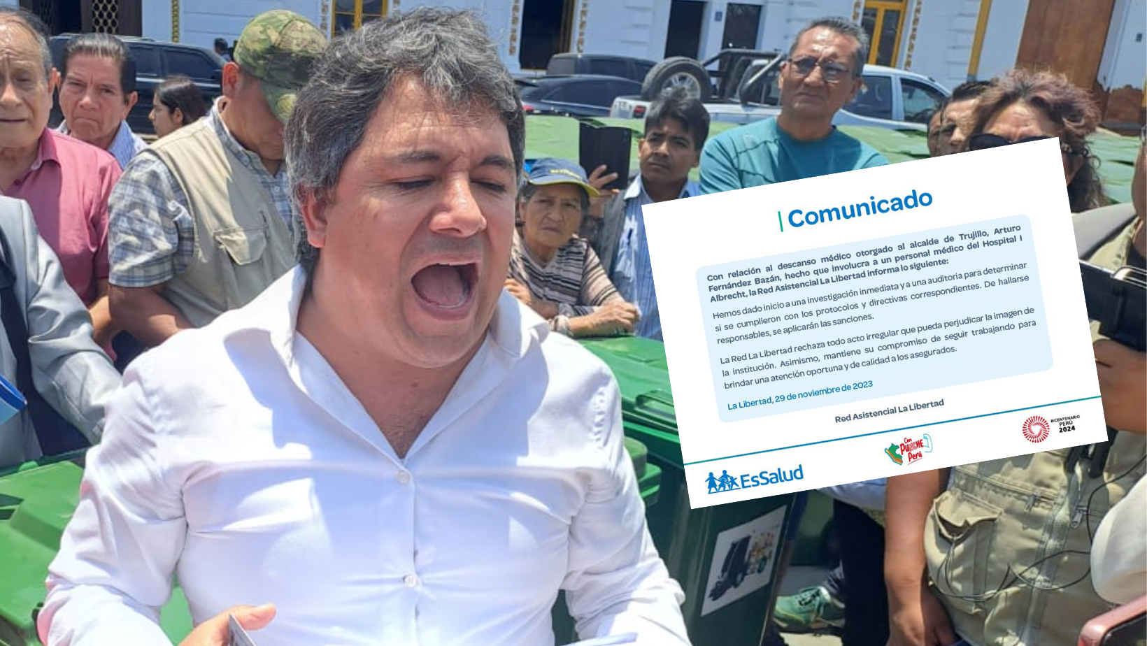 Trujillo: EsSalud inicia investigación sobre certificado médico entregado a Arturo Fernández en tiempo récord