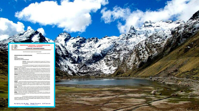 Paro de 72 horas en Huanta contra la minería y en defensa de la biodiversidad