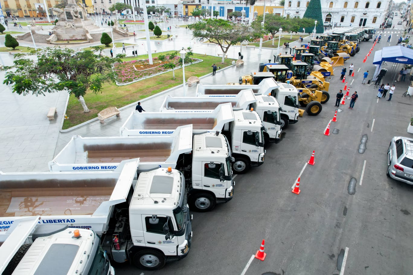 La Libertad: adquieren maquinaria valorizada en S/ 34 millones para la mejora de carreteras