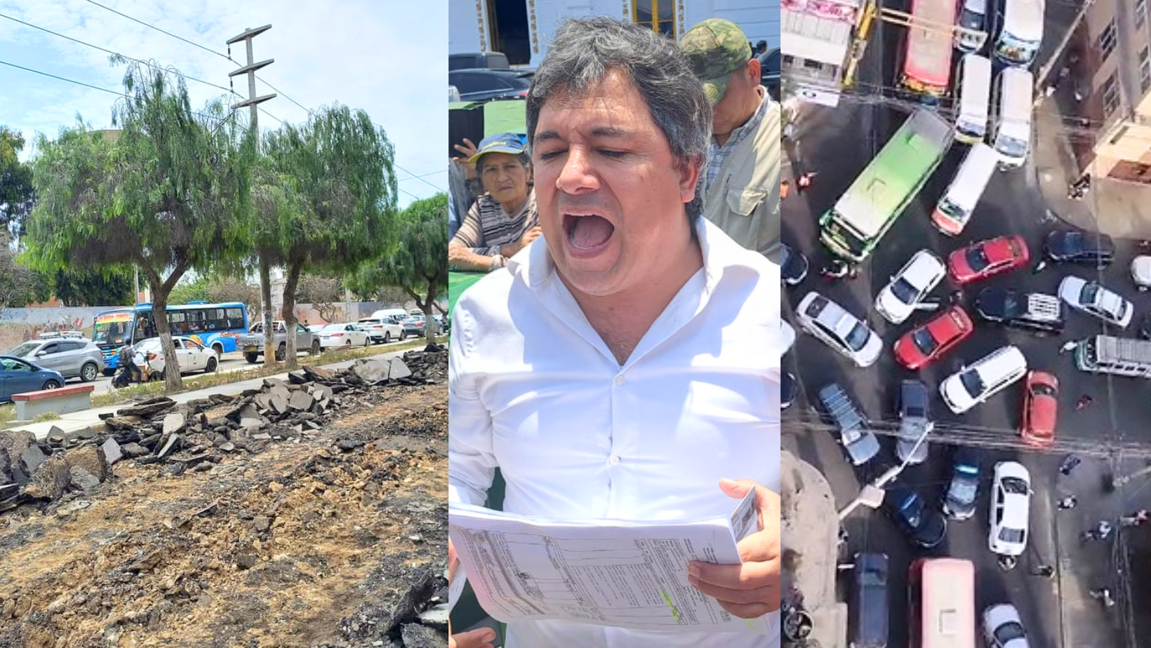 ¡Trujillo es un infierno! Arturo Fernández "parcha" pistas a pocos días de Navidad, generando caos vehicular