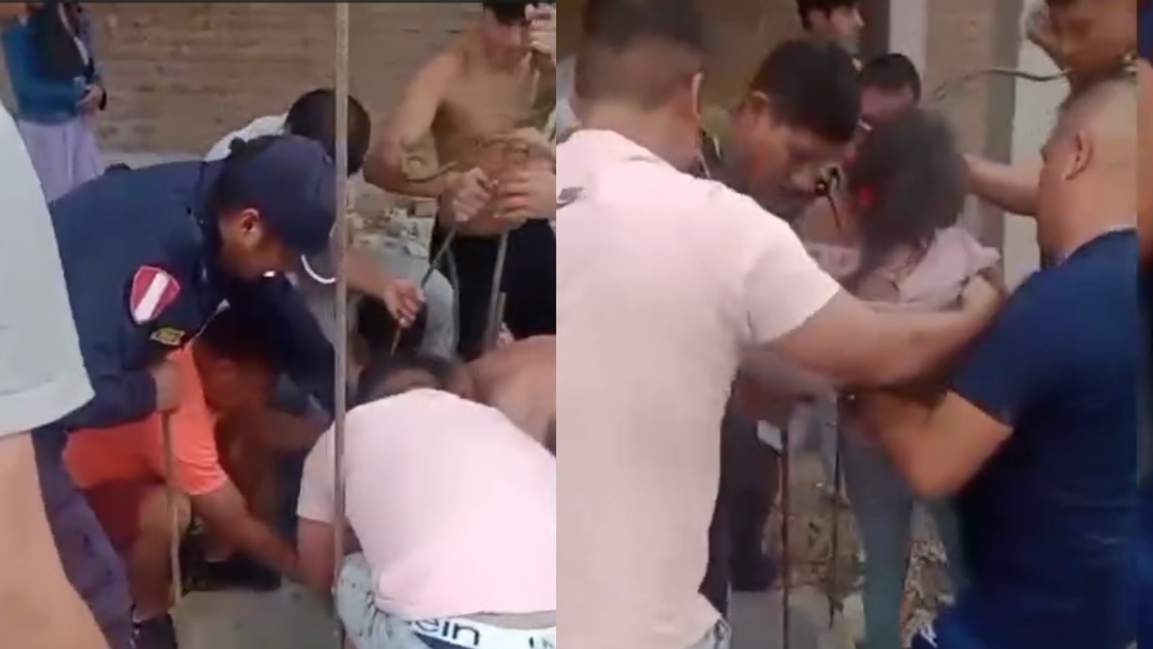La Libertad: Rescatan a niña de 5 años que cayó a pozo de 18 metros