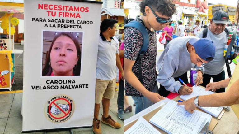Trujillo: Recolectan firmas para destituir del cargo a la prefecta regional
