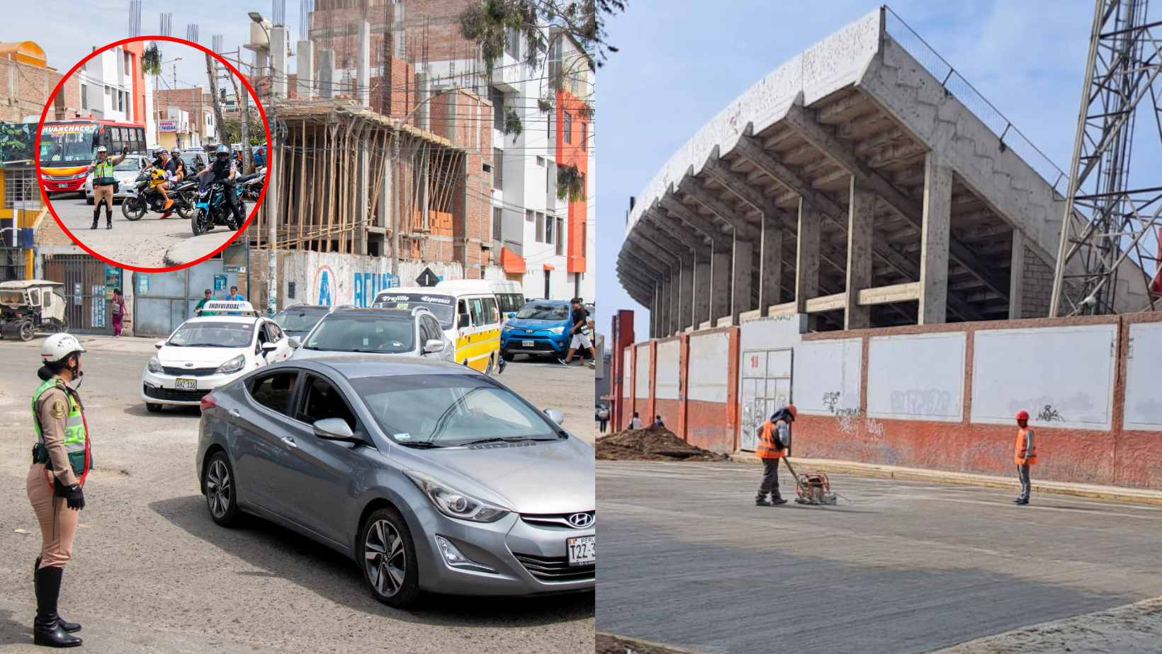 Trujillo continúa con tráfico congestionado y lento avance de obras