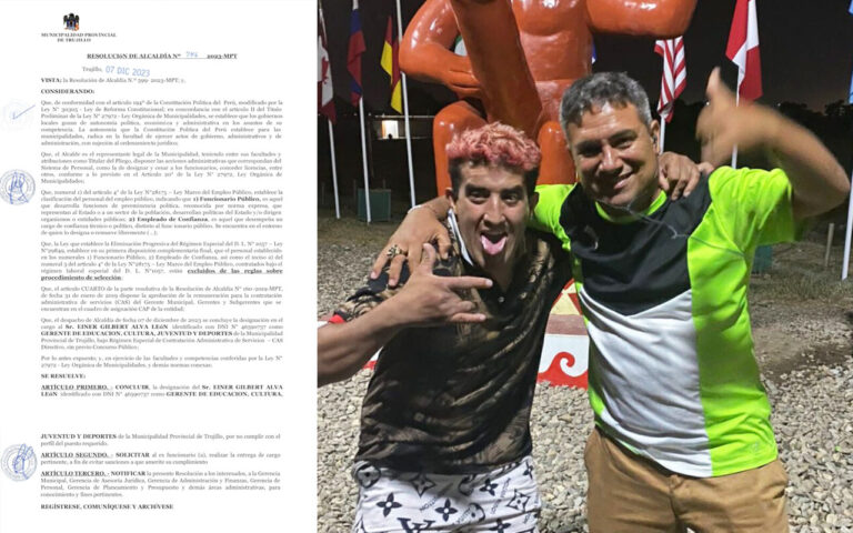 Desde Municipio de Trujillo dicen que resolución que designa a condenado “Makanaky” es falsa pero no muestran la verdadera