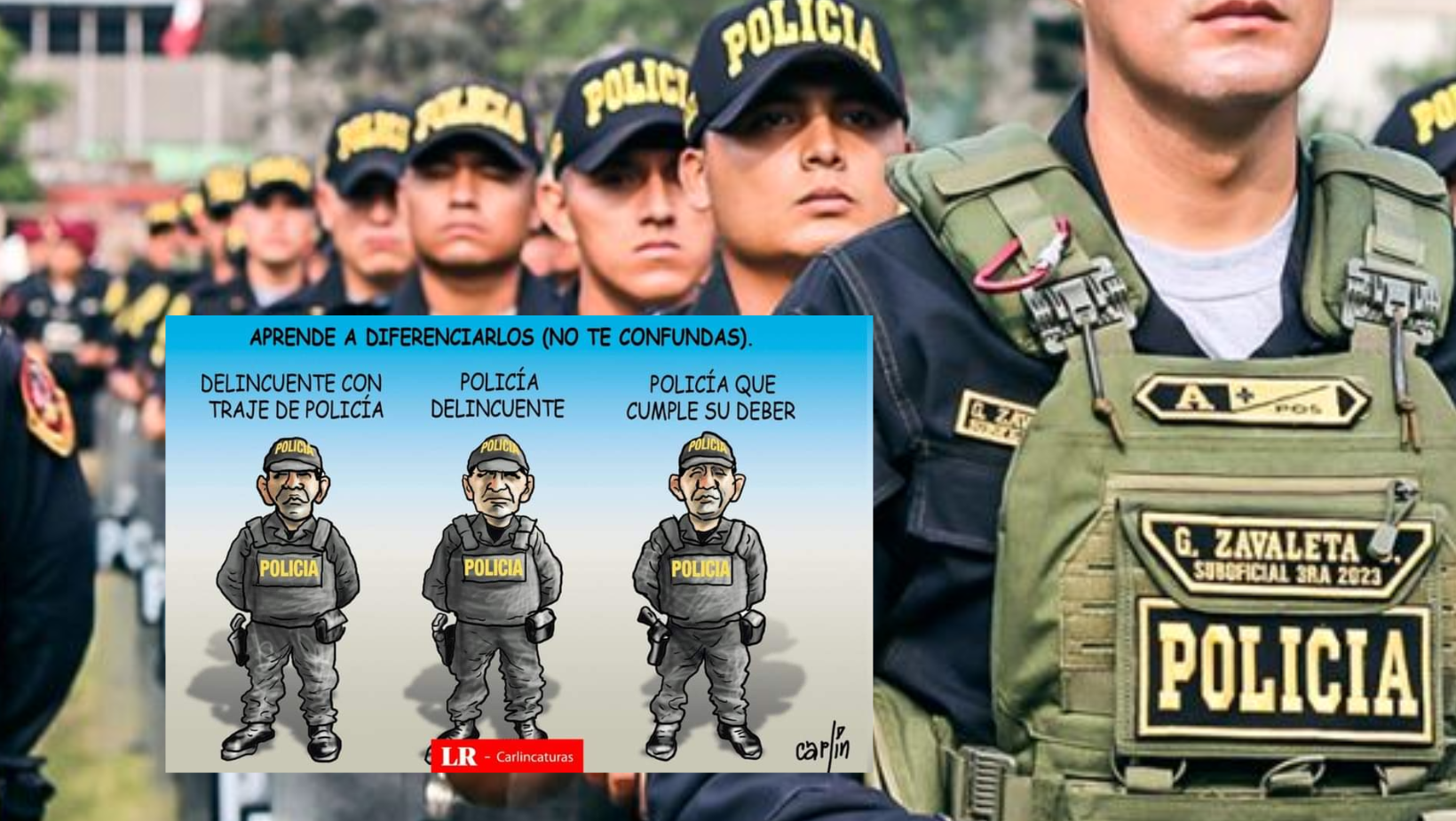 Policía Nacional del Perú emprende acciones legales contra diario por caricatura denigrante
