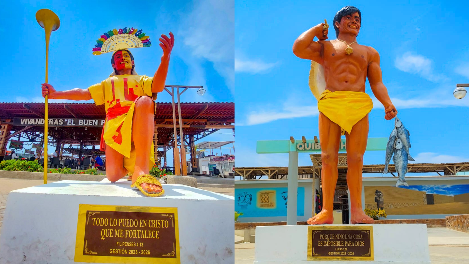 Huanchaco: Esculturas chimúes y de tradición son nuevo atractivo turístico en el balneario
