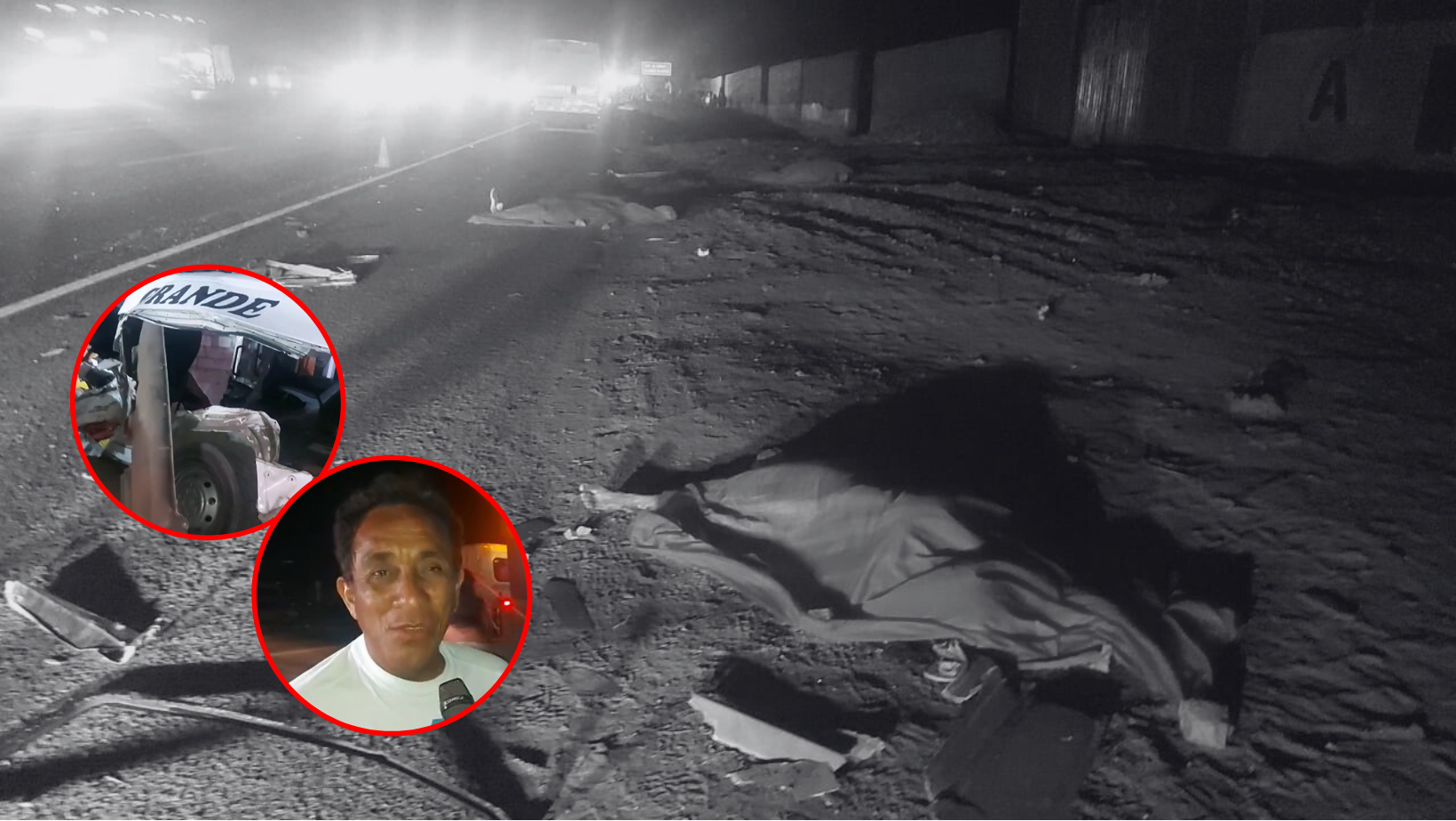La Libertad: Minivan de Trujillo a Casa Grande queda destrozada, dejando 5 fallecidos y varios heridos