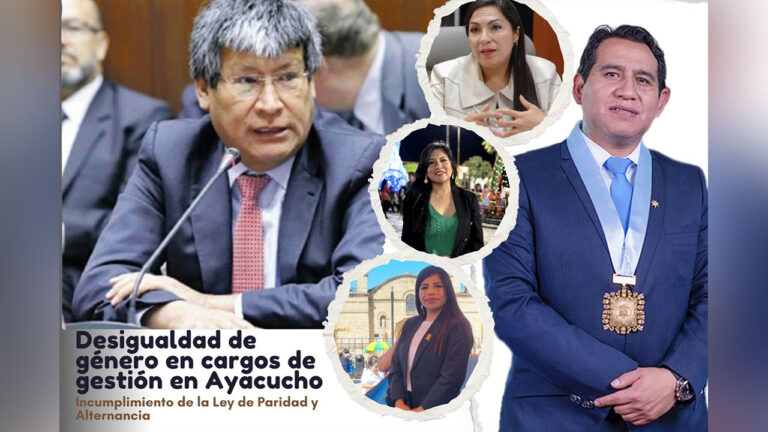 Desigualdad de género en cargos de gestión en Ayacucho