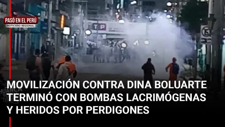 Pasó en el Perú | Movilización contra Dina Boluarte terminó con bombas lacrimógenas y heridos por perdigones