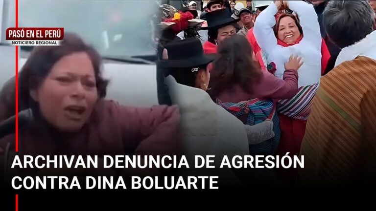 Pasó en el Perú |Ayacucho: Archivan denuncia de agresión contra Dina Boluarte