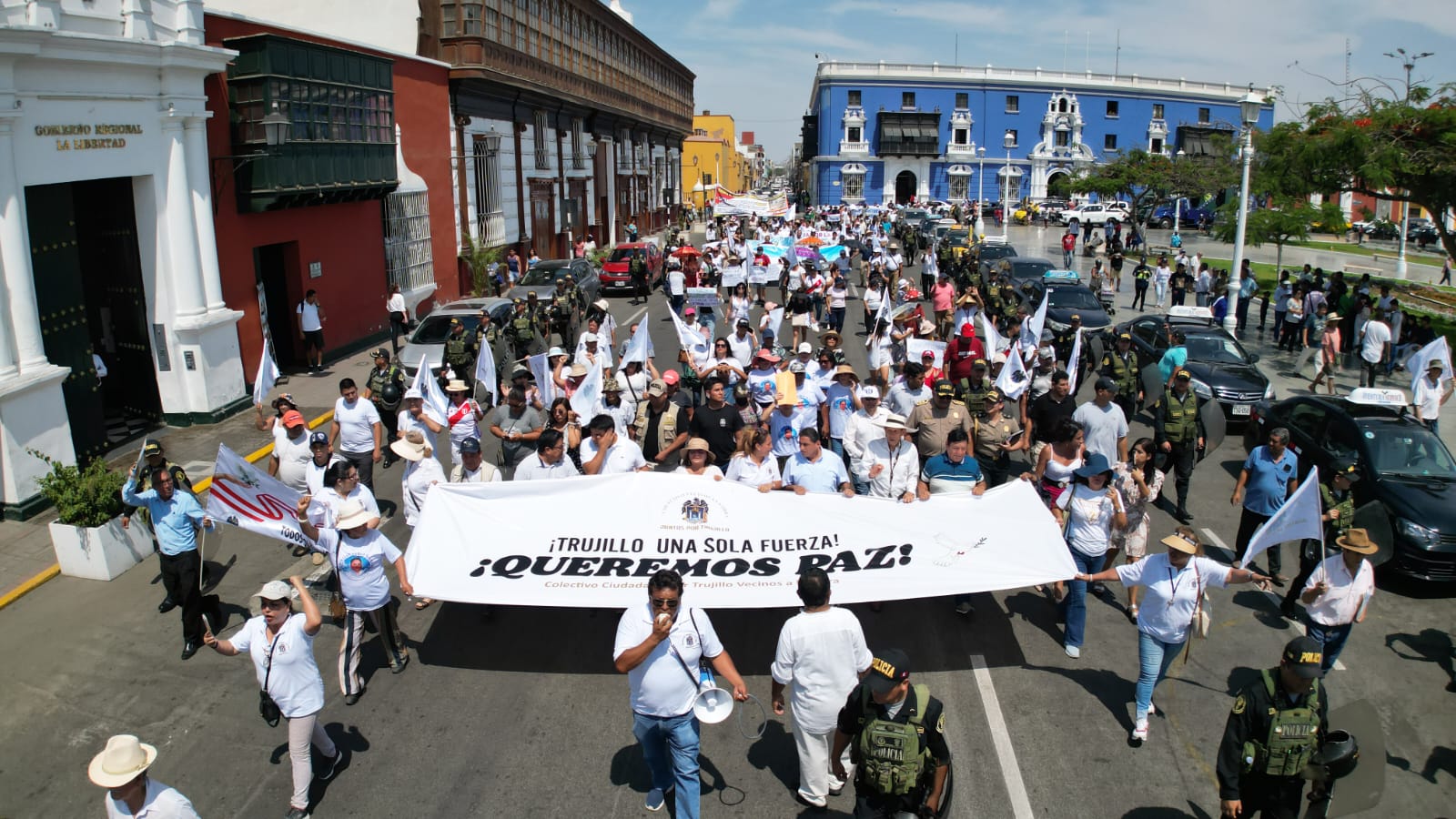 Trujillo: Carlos Álvarez en la "Marcha por la Paz" ante aumento de criminalidad y "terrorismo urbano"