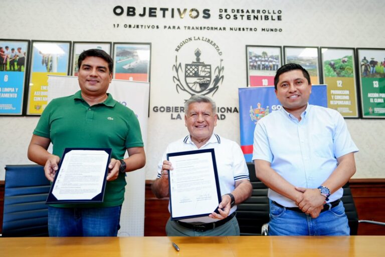La Libertad: GORE y MPT firman convenio para mejorar ingreso vial de El Milagro