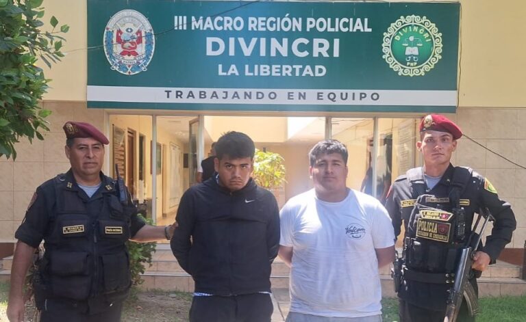 La Libertad: caen integrantes de la banda delictiva «Los Malditos de Wichanzao»