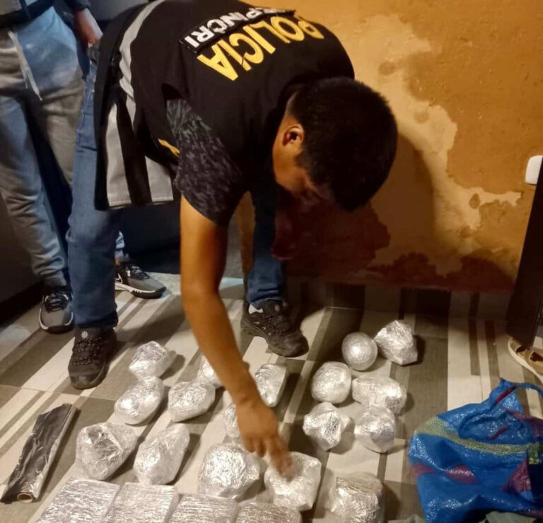 Desarticulan banda criminal que comercializaba pasta básica de cocaína