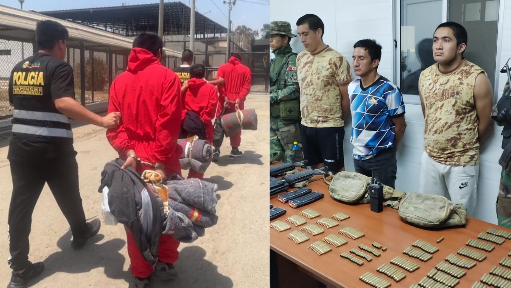 La Libertad: Nueve meses de prisión preventiva a tres sujetos por tenencia ilegal de arma de fuego