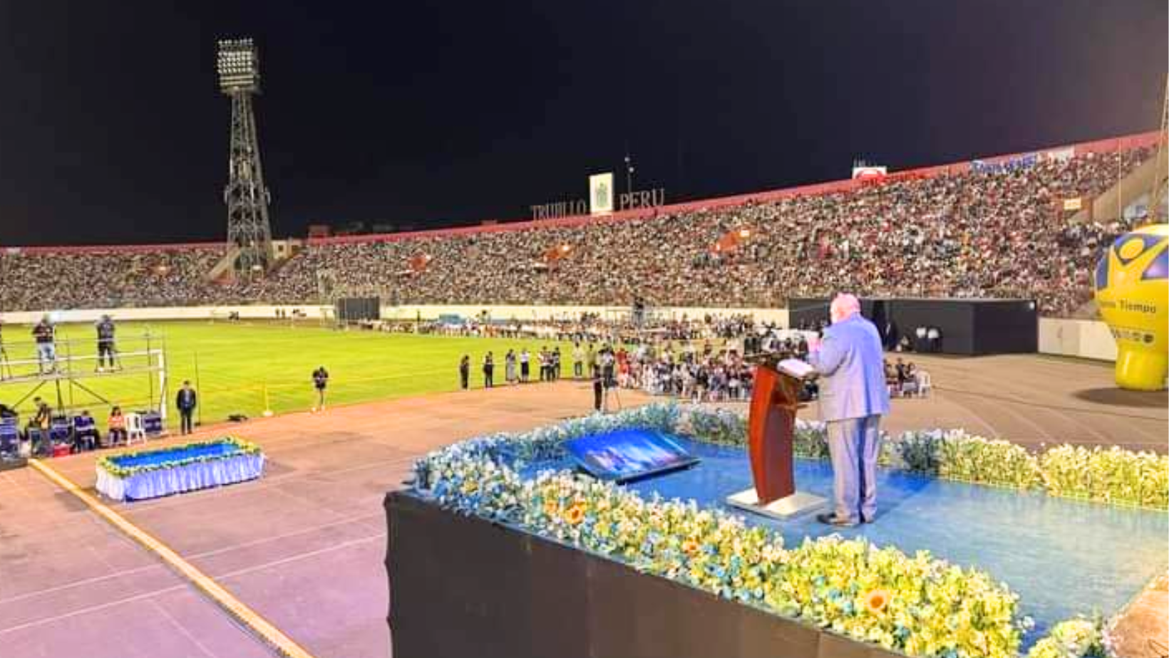 Trujillo: Evento religioso congregó a más de 25 mil personas en el estadio Mansiche