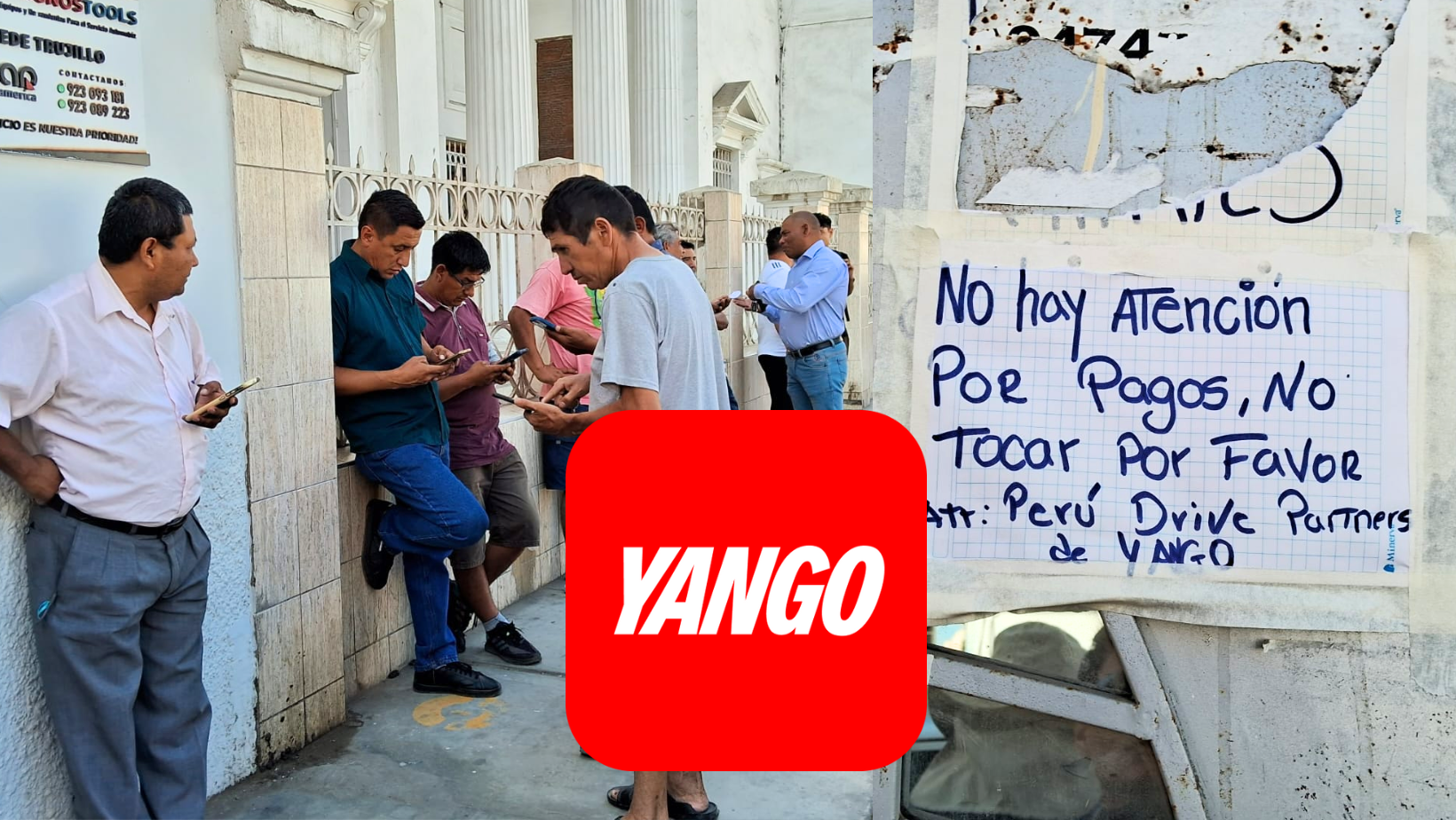 Trujillo: Taxistas del aplicativo "Yango" protestan por falta de pagos