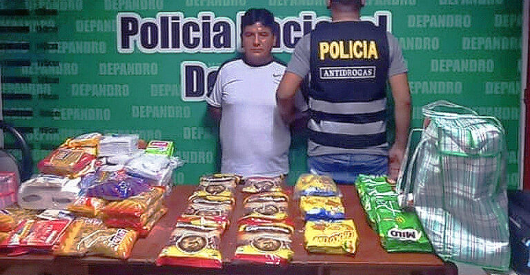 Ica: Narcos transportan droga entre empaques de milo, chocolate y café