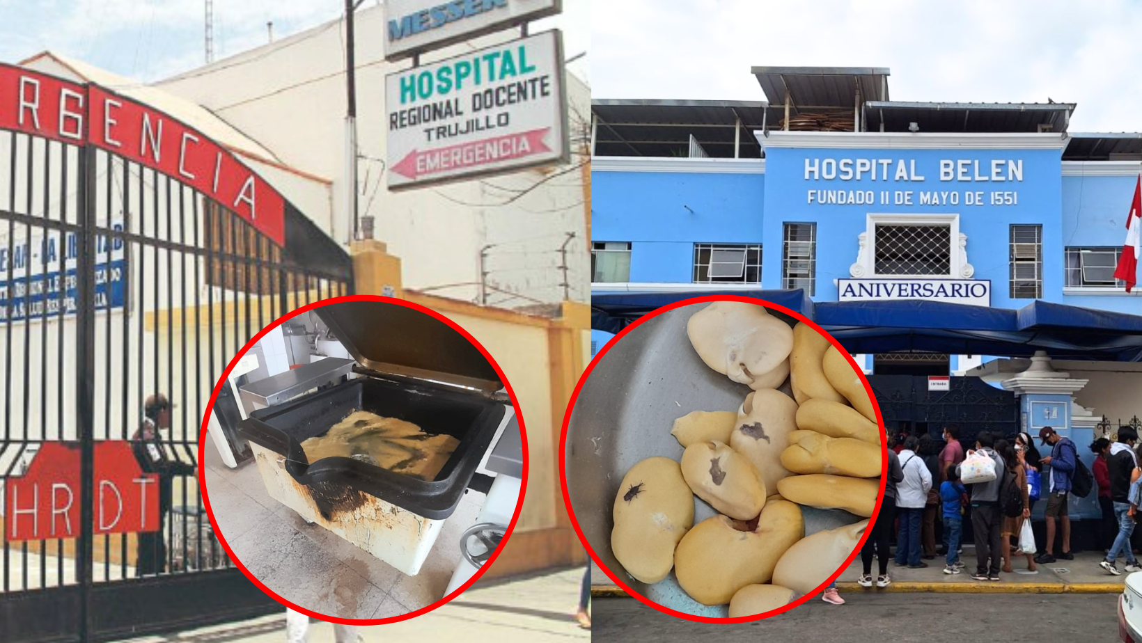 Trujillo: Fiscalía encuentra alimentos con gorgojos y gusanos en los hospitales Regional y Belén