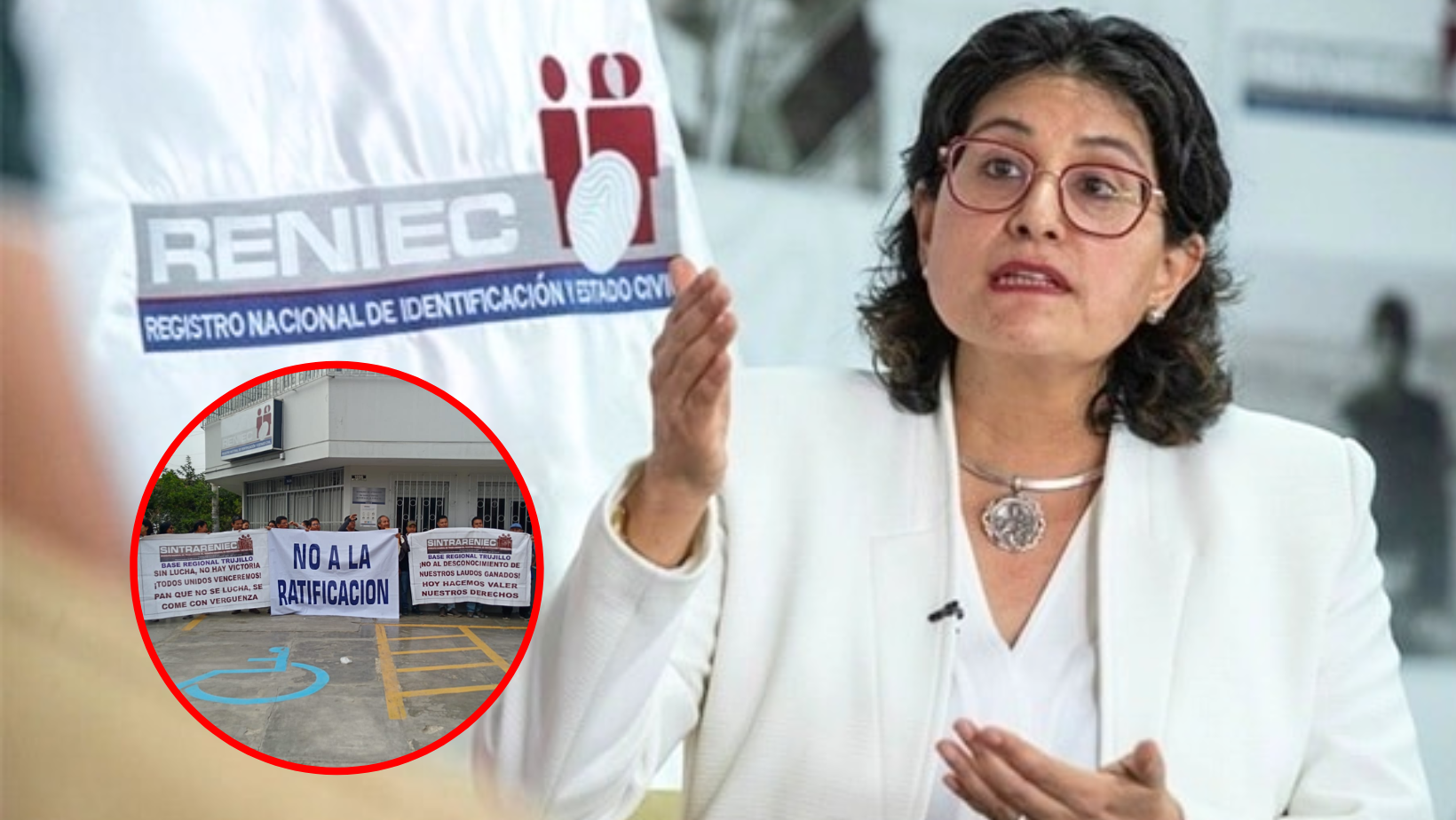 La Libertad: Paro nacional en contra de la ratificación de la jefa del RENIEC