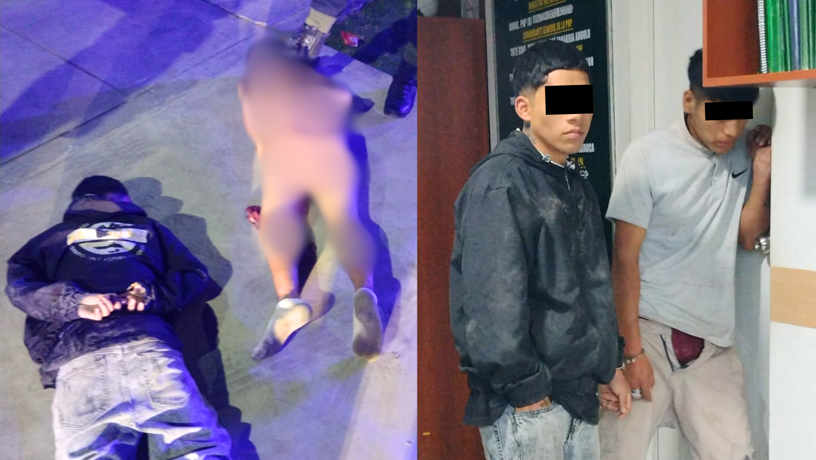 Trujillo: Desnudan a sujetos que asaltaron a taxistas