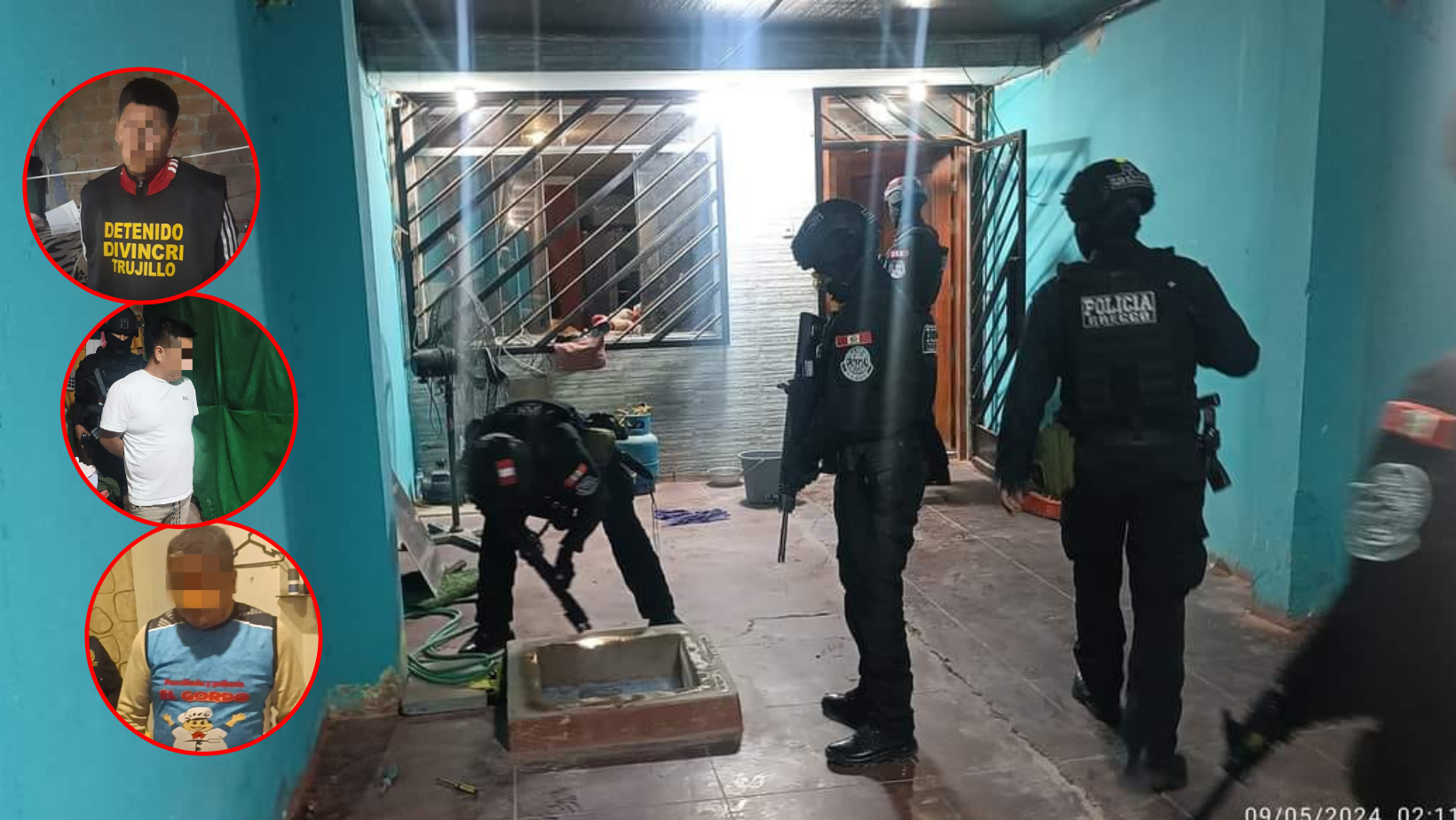 Trujillo: capturan a presuntos intregrantes de la banda criminal "Los Compadres Nueva Generación"