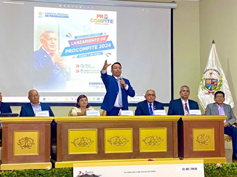 La Libertad: Programa Procompite 2024 cuenta con más de s/33 millones para segunda edición