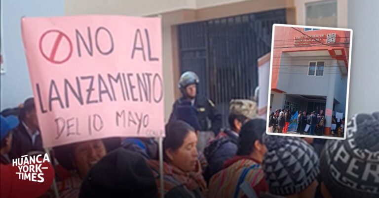 Junín: comuneros viajan más de 5 horas para pedir al Poder Judicial que no los desaloje de sus tierras
