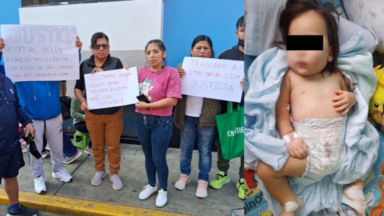 Trujillo: Denuncian presunta negligencia médica a niño en el hospital Belén