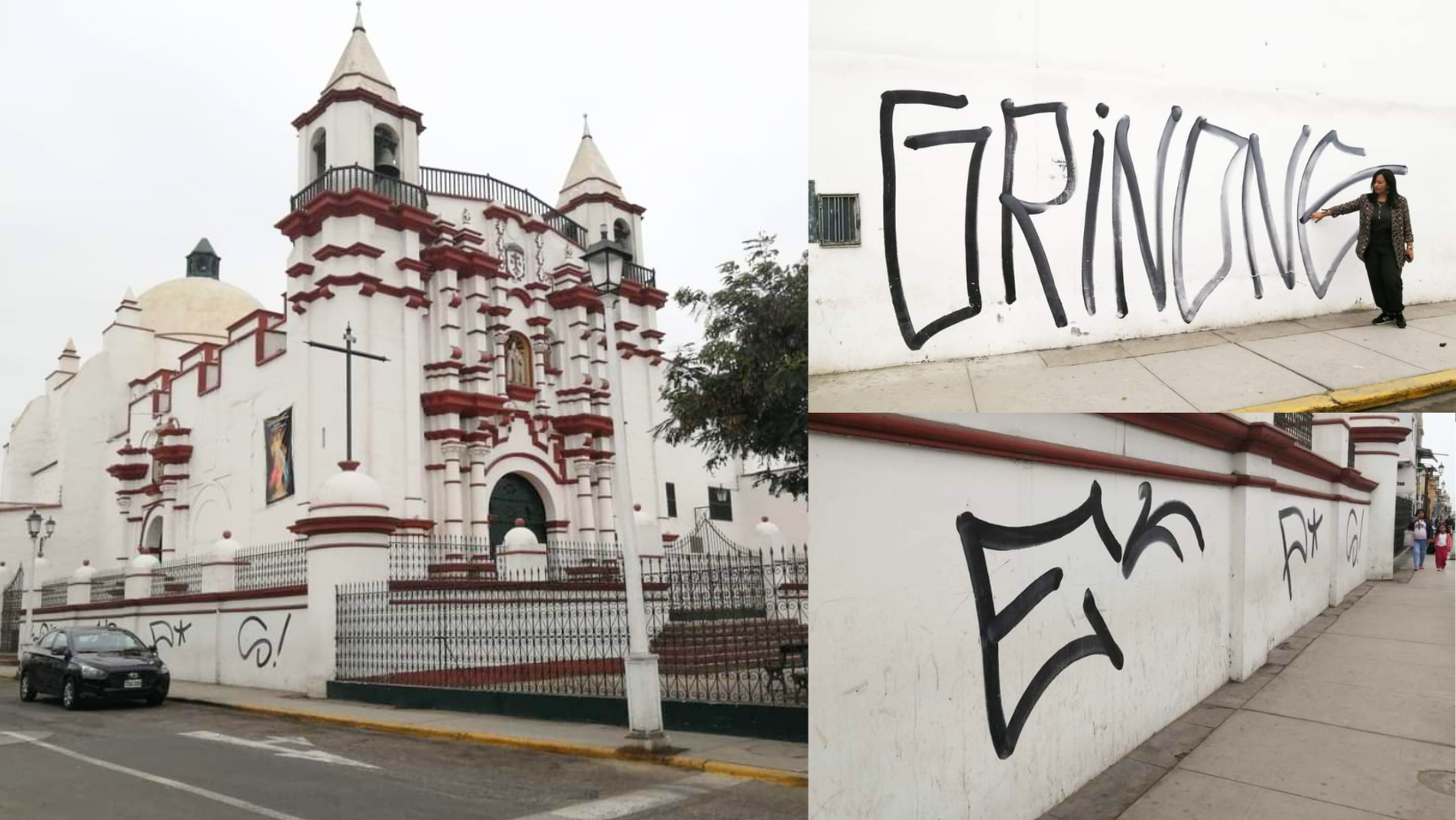 Trujillo: Vándalos pintan y dañan patrimonio cultural de la Nación
