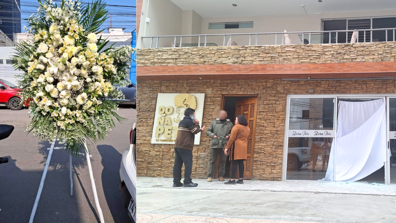 Trujillo: Criminales envían arreglo floral al restaurante "Doña Peta"