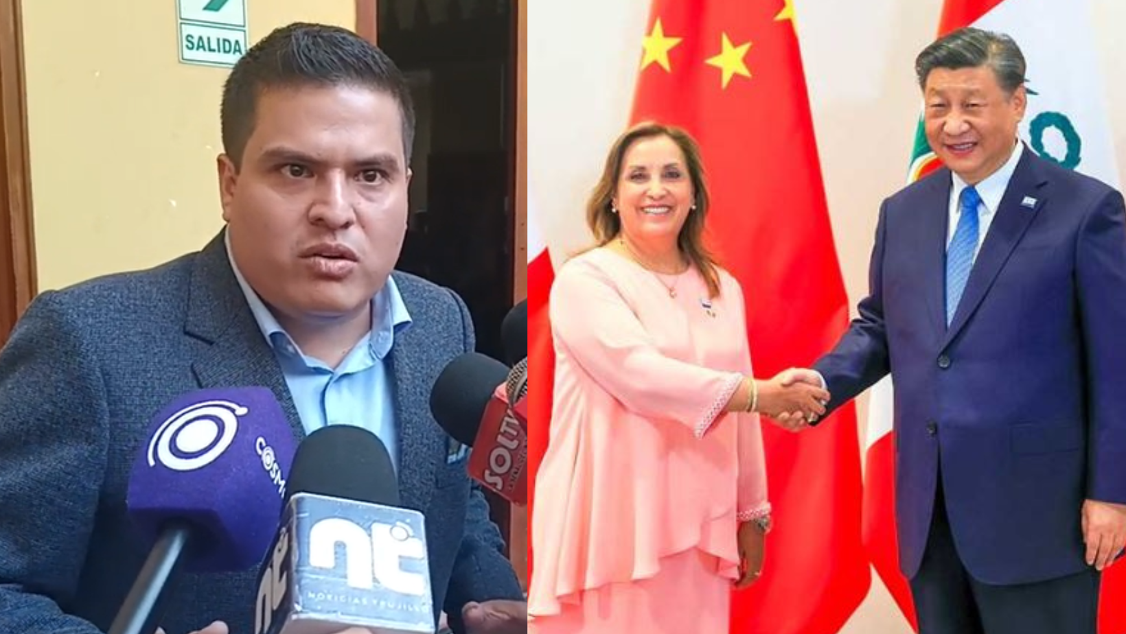 La Libertad: Diego Bazán apoya el viaje de Dina Boluarte a China