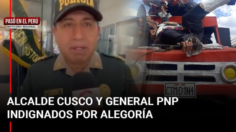Pasó en el Perú | Cusco: Alcalde Cusco y General PNP indignados por alegoría que tenía siglas “CTM”