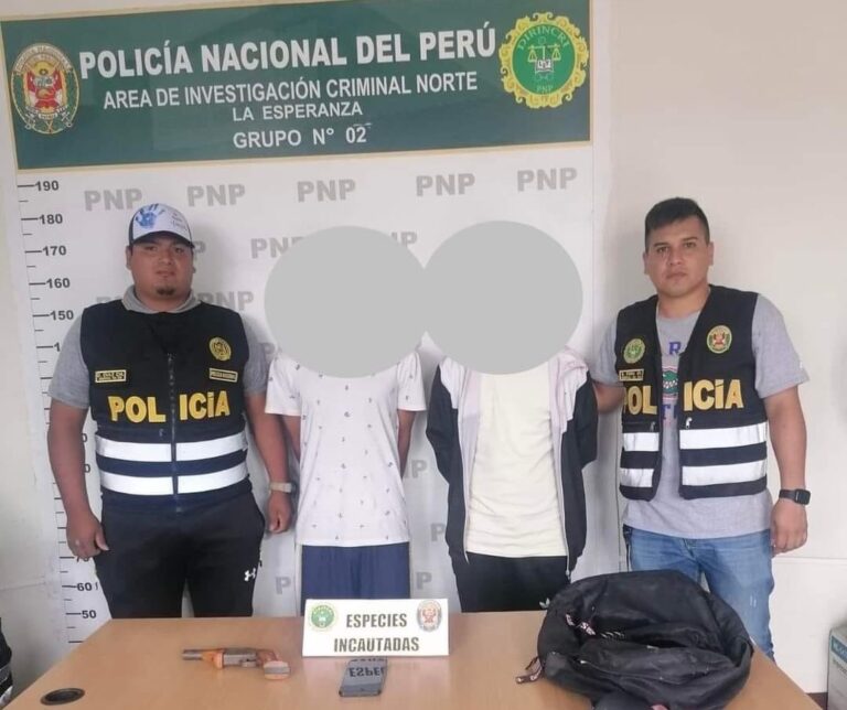 Trujillo: Intervienen a dos menores de edad presuntos integrantes de la banda criminal «La Jauría»