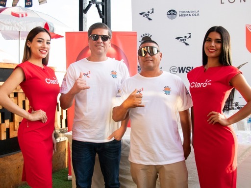 Empresa apoya el campeonato mundial de Surf WSL Huanchaco Pro 2024 Longboard y Junior
