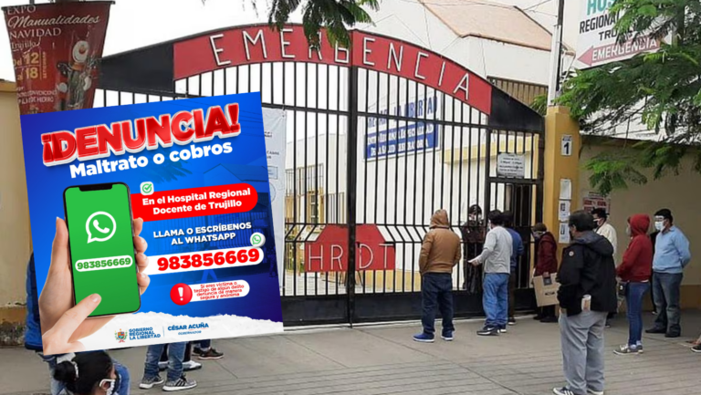 Trujillo: Hospital Regional habilitó número telefónico para denuncias