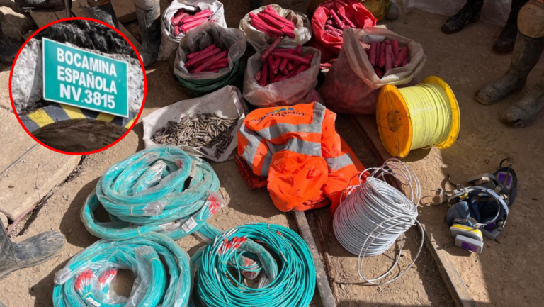 La Libertad: PNP incauta explosivos e insumos utilizados por mineros ilegales
