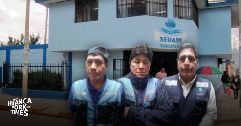 Detienen a tres trabajadores de Sedam Huancayo por vender medidores de agua y recibos por 300 soles