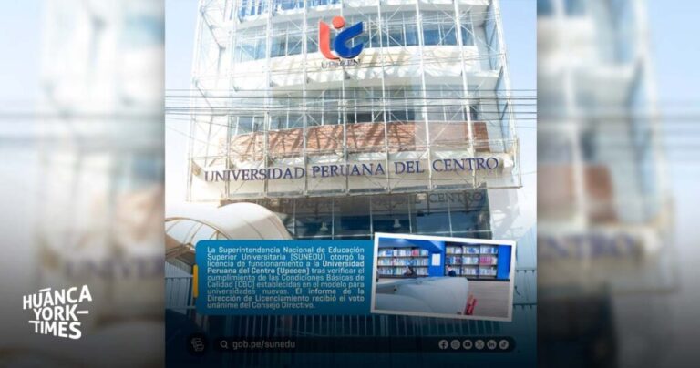 Sunedu da licencia a Universidad Peruana del Centro, promovida por familia cercana a la cúpula de Perú Libre